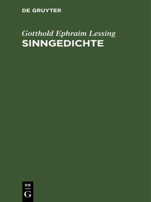 cover image of Sinngedichte